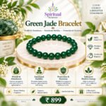 Natural Green Jade Bracelet for Wealth, Emotional Stability & Positive Energy