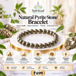 Natural Pyrite Stone Bracelet for Wealth Manifestation, Confidence & Energy Protection