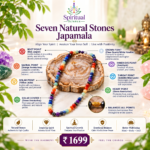 Natural Seven Stone Japamala for & Spiritual Awakening