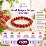 Natural Red Jasper Stone Bracelet for Root, Grounding & Stamina