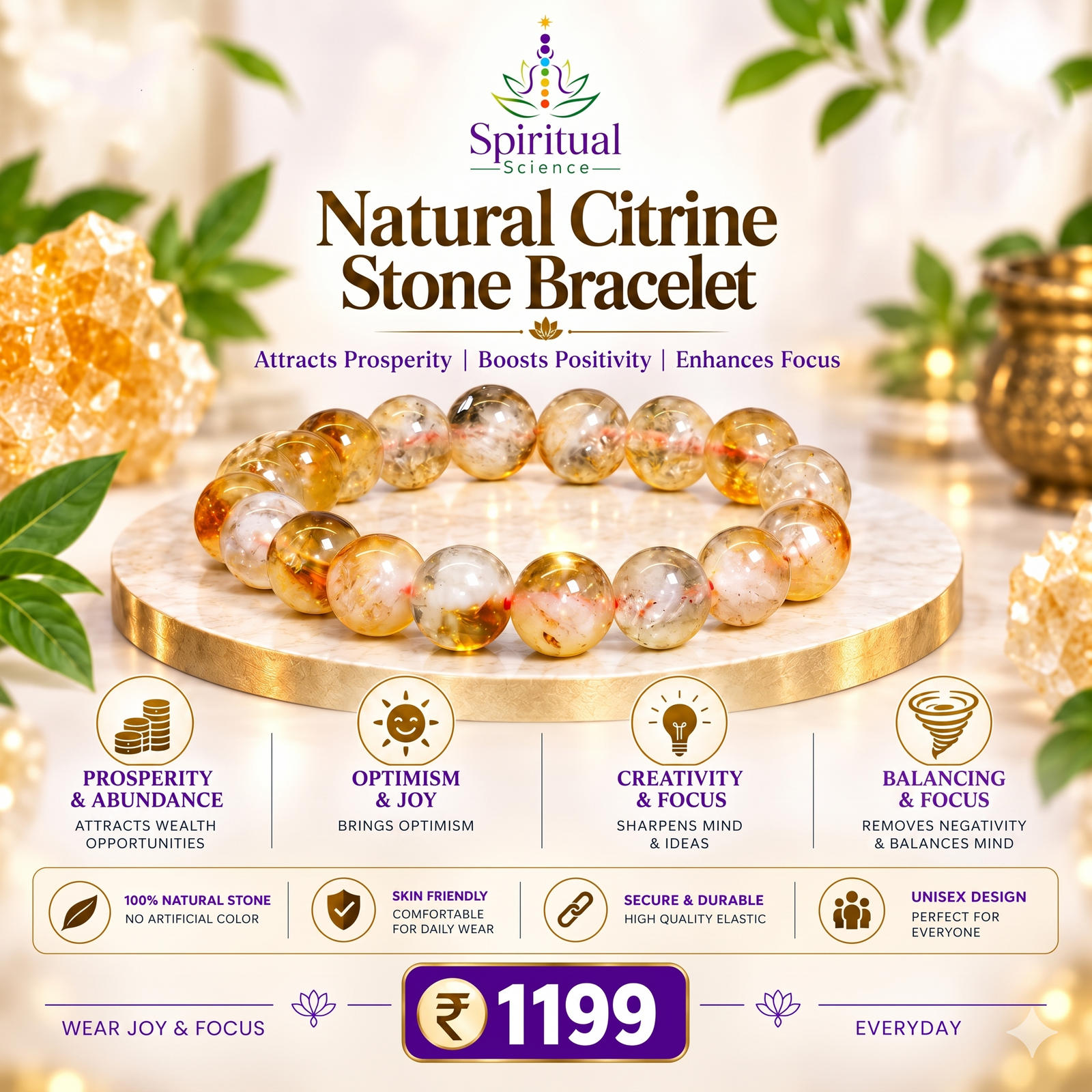 Gemini_Generated_Image_ni6zrmni6zrmni6z Natural Citrine Stone Bracelet for Prosperity, Creativity & Wealth Attraction - Image 1