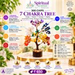 7 Chakra Gemstone Tree – 300 Natural Stone Chips for Positive Energy, Balance & Harmony