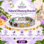 Natural Dhanyog Bracelet – Attracts Wealth, Prosperity, Career Success & Financial Energy
