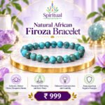 Natural African Firoza Bracelet – Turquoise Energy Bracelet for Protection, Well-Being, Communication & Creativity