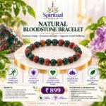 Natural Bloodstone Bracelet – Promotes Vitality, Courage, Strength, Circulation & Overall Wellbeing