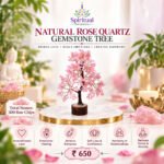 Natural Rose Quartz Gemstone Tree – Brings Love, Heals Emotions & Creates Harmony