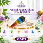 Natural Seven Chakras Stone Pendulum – A Powerful Tool for Balance, Intuition & Inner Peace