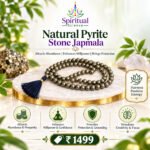 Natural Pyrite Stone Japmala – Attracts Abundance, Enhances Willpower & Brings Protection