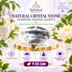 Natural Crystal Stone Diamond-Shaped Quartz – Clarity, Balance & Inner Peace (₹45 / Gram)Natural Crystal Stone Diamond-Shaped Quartz – Clarity, Balance & Inner Peace (₹45 / Gram)